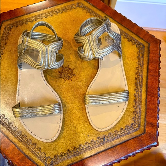 Belle by Sigerson Morrison gold leather gladiator sandals Size 9 - Picture 3 of 7